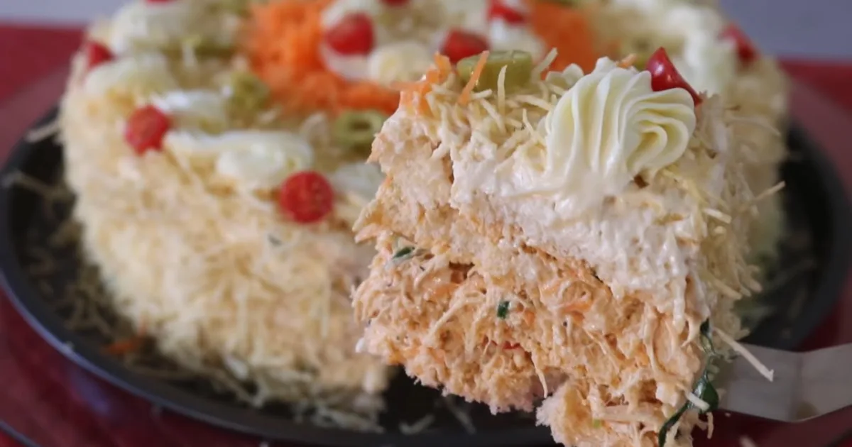 bolo salgado de frango